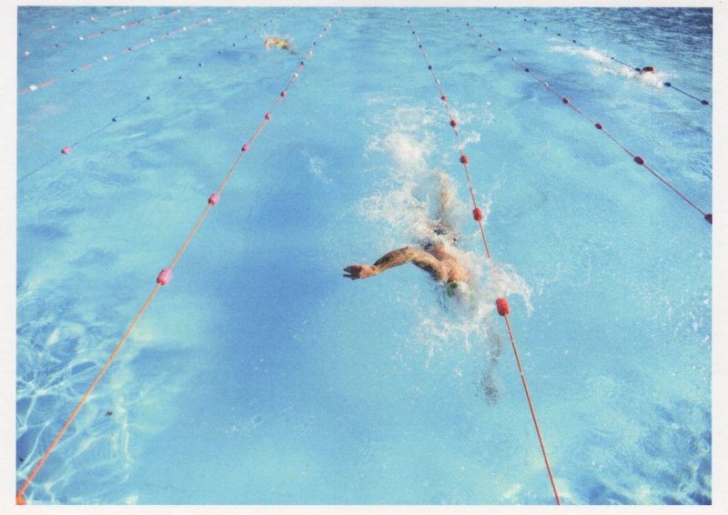 Paul Meyler Sports Advertising Photographer Swimming Race Postcard