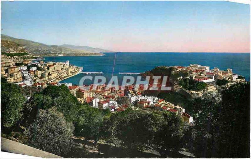 Postcard Modern Vue Generale on Monte Carlo and the Rock of Monaco