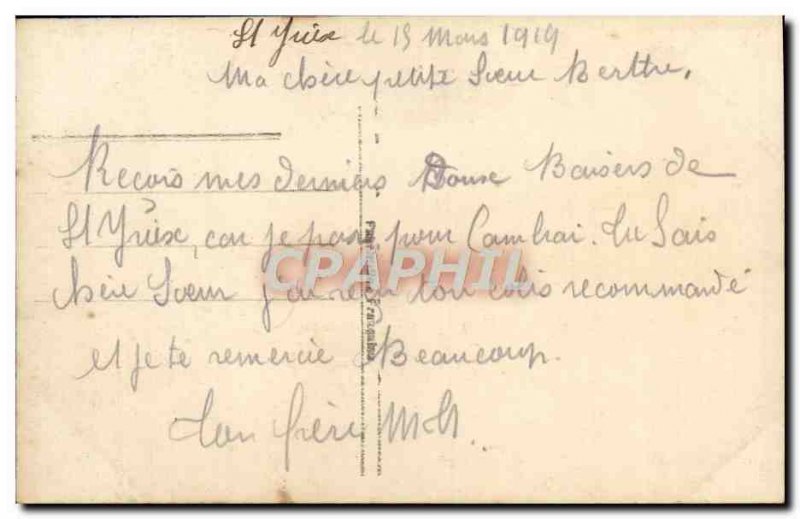 Old Postcard Fancy Man Army Soldier Hairy