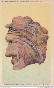 New York Saratoga Springs Old Man Saratoga Petrified Gardens 1949 Curteich