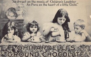 J76/ Advertising Postcard c1950 Ghirardelli's Chocolate Kids San Fran 131