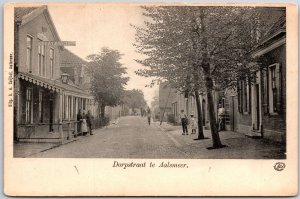 Dorpstraat Te Aalsmeer Street View Residential Houses Apartments Postcard