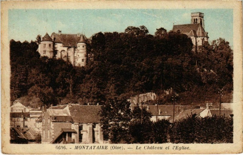 CPA Montataire- Le Chateau et l'Eglise FRANCE (1020640)