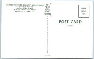 WHISPERING PINES COUNTRY CLUB VILLAS, North Carolina NC  Moore County  Postcard