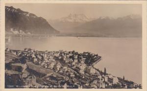 Switzerland Montreux Vue generale et Dents du Midi Photo