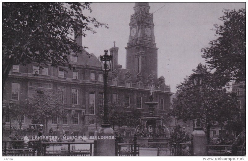 LEICERTER, Leicertershire, England, PU-1906; Municipal Building