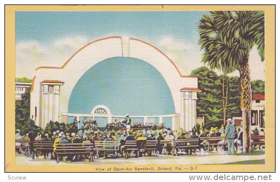 View of Open-Air Bandshell, DELAND, Florida, 30-40s