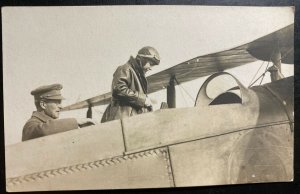 Mint England Real Picture Postcard Aviation Pilots Preparing For The Flight