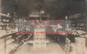 NE, Fairfield, Nebraska, RPPC, G.V. Deines Drug Store, Interior View, Photo