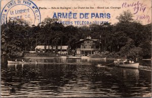 France Paris Bois de Boulogne Le Chalet des Iles Grand Lac Canotage 09.95
