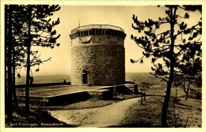 RPPC Bismarck Tower Bad Kissingen Germany Photo Postcard