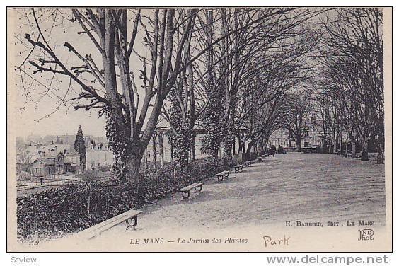 Le Jardin Des Plantes, Le Mans (Sarthe), France, 1900-1910s