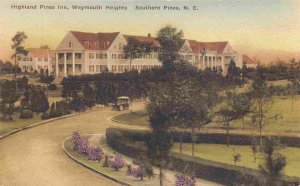 Highland Pines Inn Southern Pines North Carolina 1920s hand colored postcard