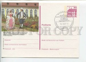 449889 GERMANY 1987 year Ansbach Special cancellation POSTAL stationery postcard