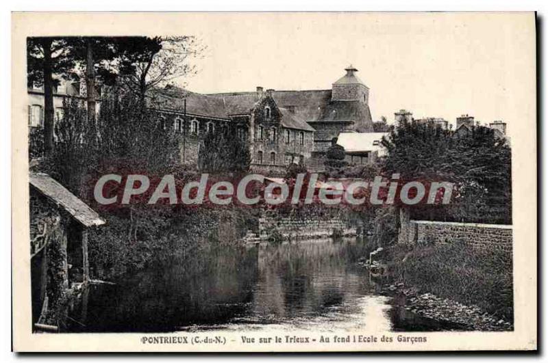 Postcard Old PONTRIEUX School of boys