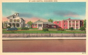 Vintage Postcard St. Luke's Hospital Medical Building Middleboro Massachusetts