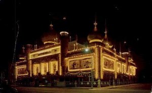 Night view of The World's only Corn Palace - Mitchell, South Dakota