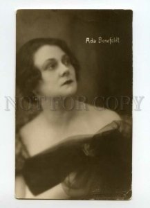 491480 ADA BENEFELDT Benefelde OPERA Latvian singer PHOTO postcard Kreizberg