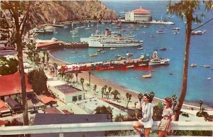 3 Postcards, Catalina Island California, Avalon Bay Scenes