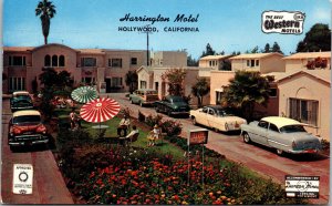 Postcard Harrington Motel in Hollywood, California~131381