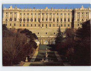 Postcard Western façade, Palacio Real De Madrid, Spain