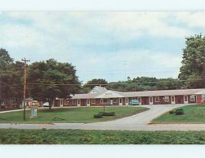 Unused Pre-1980 OLD CARS & MAHASKA MOTEL Oskaloosa Iowa IA s4694@