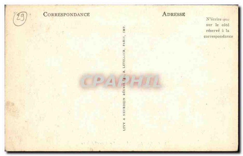 Old Postcard Concarneau Le Marche TOP