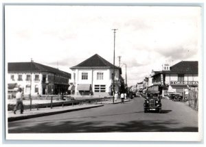 c1930's Street View Tokoshowa Sumatra Indonesia RPPC Photo Postcard