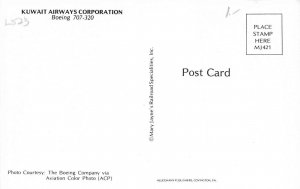 Airline Postcards         Kuwait Airway Corporation Boeing 707-320 