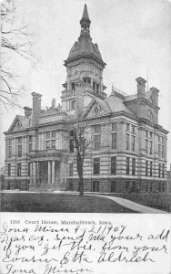 Court House Marshalltown Iowa 1907 postcard