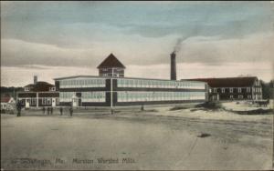 Skowhegan ME Marston Worsted Mills c1910 Postcard