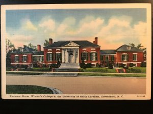 Vintage Postcard 1938 Alumnae House, Womens College, Greensboro, U. N. Carolina