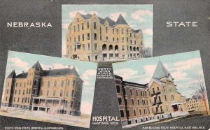 Hastings Nebraska Hospital Buildings Vintage Postcard AA7771