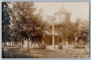 Mitchell South Dakota SD Postcard RPPC Photo Dakota Wesleyan University c1910's