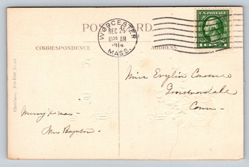 1914  Christmas  Xmas Greetings   Postcard