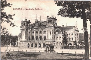 Germany Koblenz Städtische Festhalle Vintage Postcard 04.93