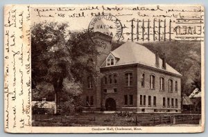 Goodnow Hall  Charlemont  Massachusetts Postcard 1907