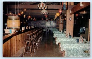 PORT CLINTON, OH~ Bar Interior BEER PALACE Catawba Island Entrance 1973 Postcard