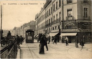 CPA AK NANTES Quai Flesselles TRAM VAPEUR (977298)