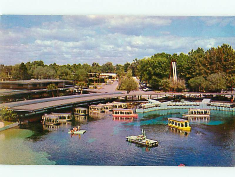 Glass Bottom Boat Silver Springs 100 Acre Park Cruise Tour  Postcard # 8512