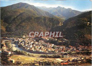 Modern Postcard Amelie les Bains PO Pearl of the Pyrenees Overview Basically ...