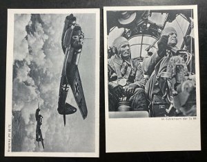 9 Mint Germany RPPC Postcards Junkers Dive bombers Airplanes Collection Lot