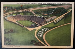 Vintage Postcard 1941 Akron Municipal Stadium, The Rubber Bowl, Akron, Ohio (OH)