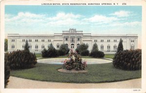 Saratoga Springs New York 1930s Postcard Lincoln Baths State Reservation