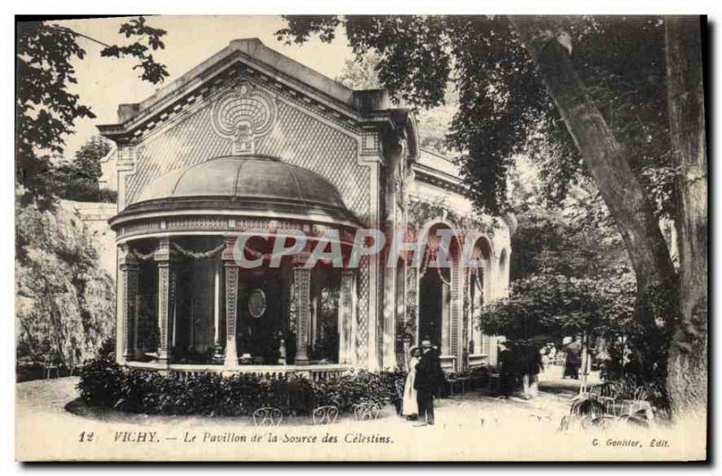 Old Postcard Vichy Le Pavillon de la Source des Celestins