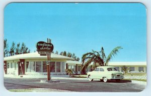 MIAMI, FL Florida  ARBURDALE LODGE ~ Cool c1950s Car Roadside  Postcard