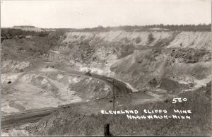 Real Photo Postcard Cleveland Cliffs Mine in Nashwauk, Minnesota~135252