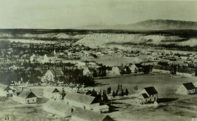 C.1910-20 RPPC Bird's Eye View, Whitehorse, Yukon Territory, Canada Postcard F41 