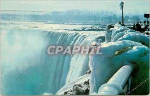 Postcard Modern Canada Ontario Niagara Falls Horseshoe Falls in Winter