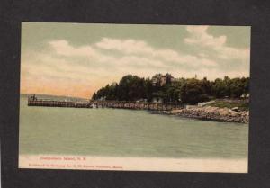 NB Harbor Boats House Campobello New Brunswick Canada Postcard Carte Postale